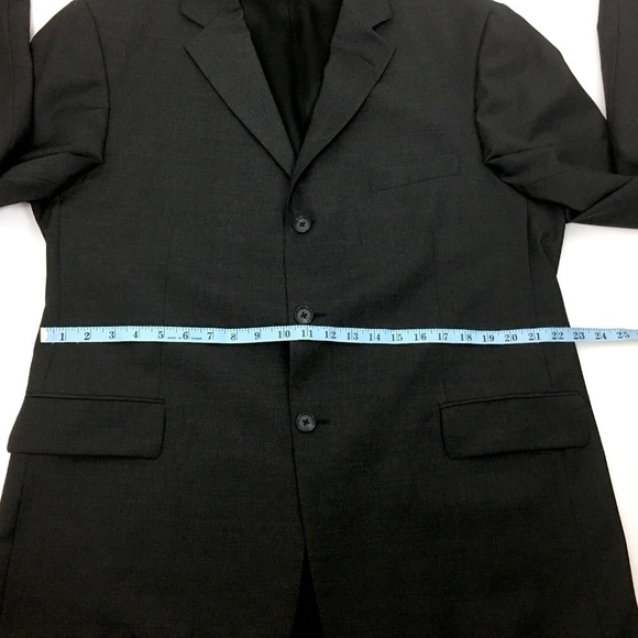 J. Crew Men's Dark Grey Suit Jacket Gray Blazer - Picture 4 of 8